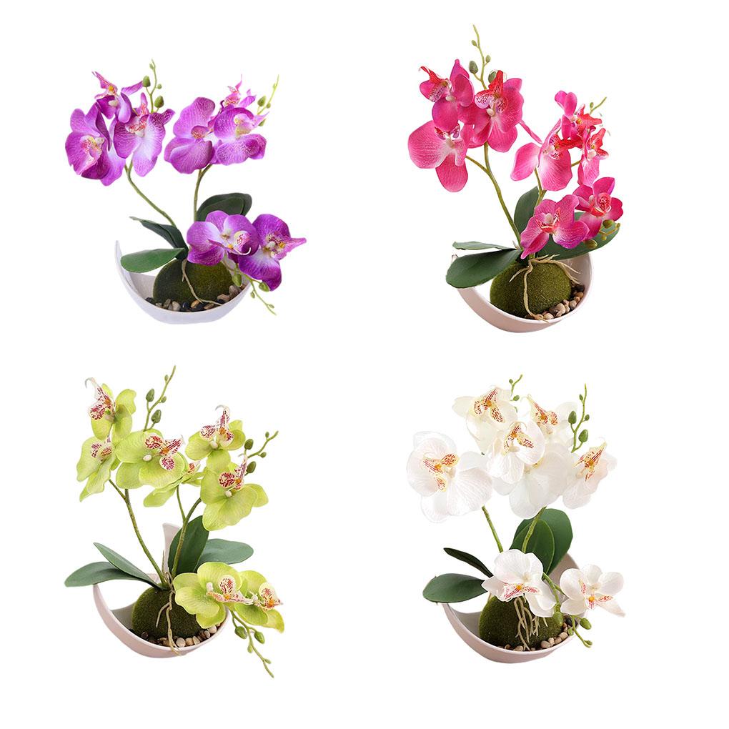 Umělá orchidej, umělá květina, zahradní dekorace, elegantní prostorově úsporná kuchyňská svatební dekorace, domácí samolepky, květiny