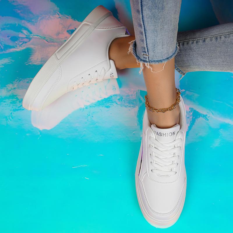 Wiosna/jesień Męskie ultralekkie buty Duże rozmiary Outdoor Białe Małe Białe Trampki