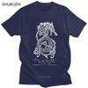 Loki Son Fenrir TShirt for Men Short Sleeved The  Wolf of Norse Mythology Printed Tee Preshrunk Cotton T shirt