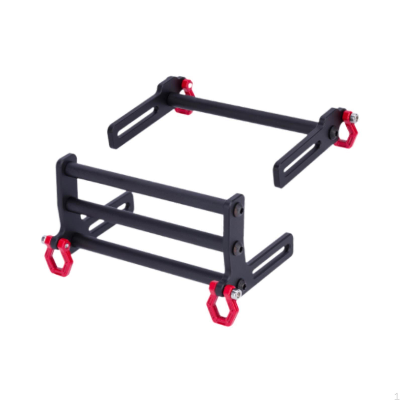 

RC Bull Bar, міцний, легко встановлюється, замінює передню та задню частину для автомобіля SCX10 масштабу 1/10 Argent