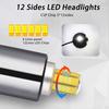 Bulbs 6000K Waterproof Heat Dissipation Low Beam IP68 Degree with Cooling Fan Bulb for Car Parts