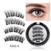 Magnetic False Eyelashes Set With Eyelash Curler Soft Natural Full Strip Reusable No Glue