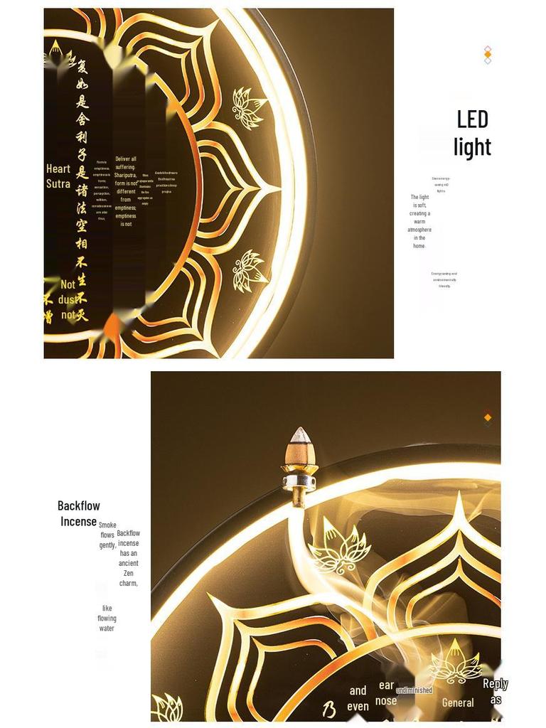 Keramik Shakyamuni Buddha Statue - Wohnzimmer Kunstwerk mit den Drei Heiligen und Lichtkreis Design