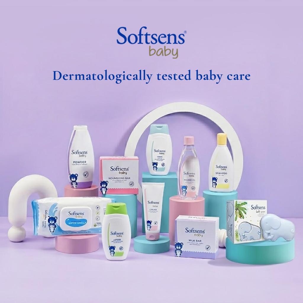 Softsens Baby Powder For Newborns And Infants Absorbs Excess Moisture Reduces Chafing Pack Of 3 Total Volume 200G Each