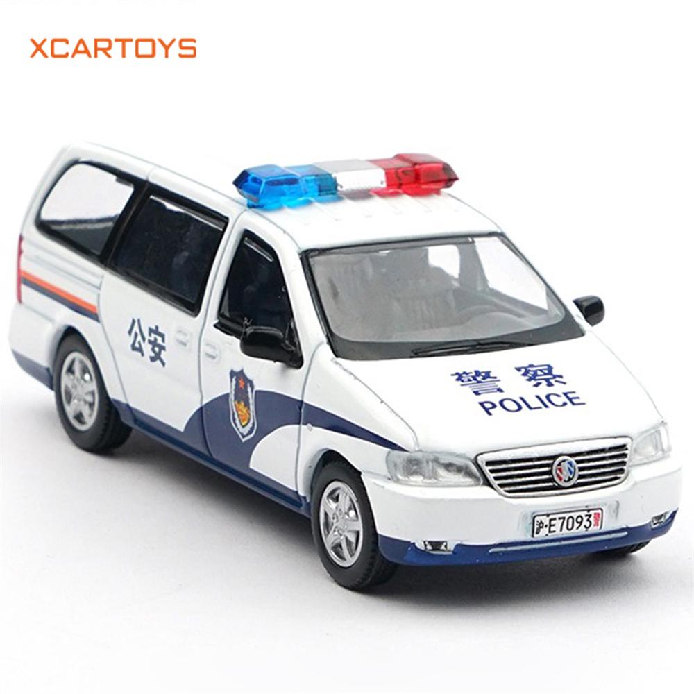 Xcartoys 1/64 Legierung Spielzeug Polizeiauto Modell Sammlerstück Ornament Buick GL8 Polizeifahrzeug Modell Ausstellungsstück