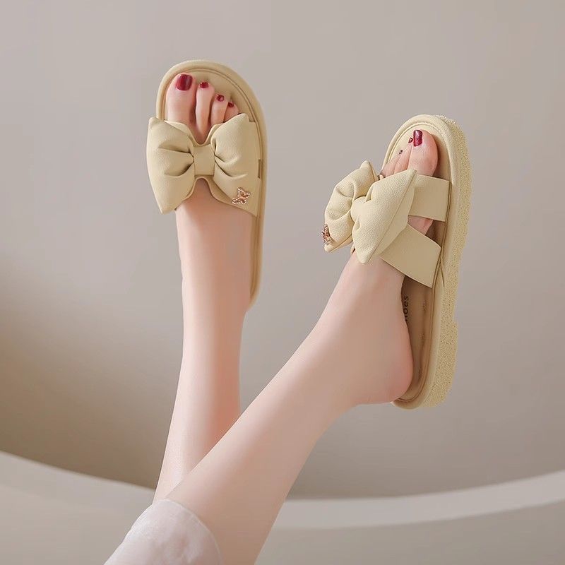 

Home slippers women wear versatile thick soles non-slip casual student dormitory high value four seasons universal summer women s shoes 35 жёлтый