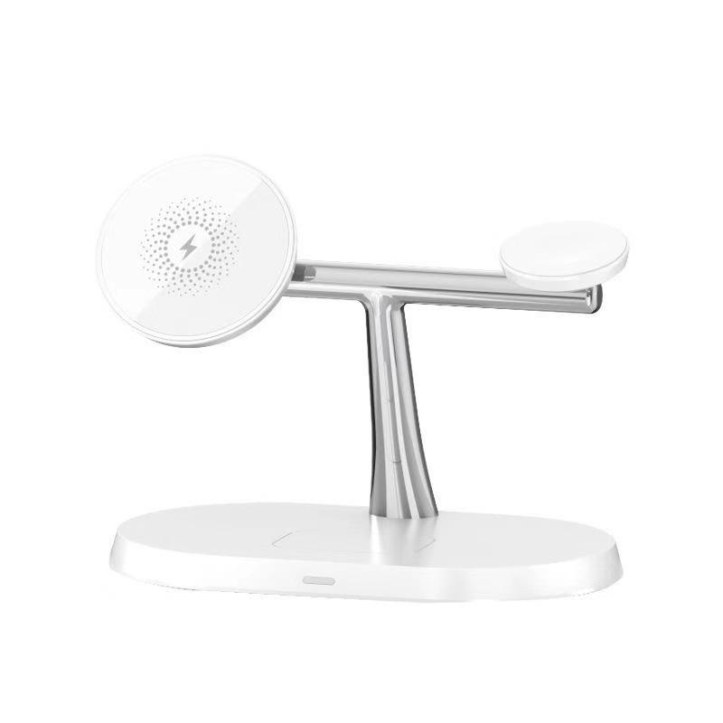 3-in-1 Wireless Charger for Apple & Huawei Phones, Magnetic Earphone & Watch Charging