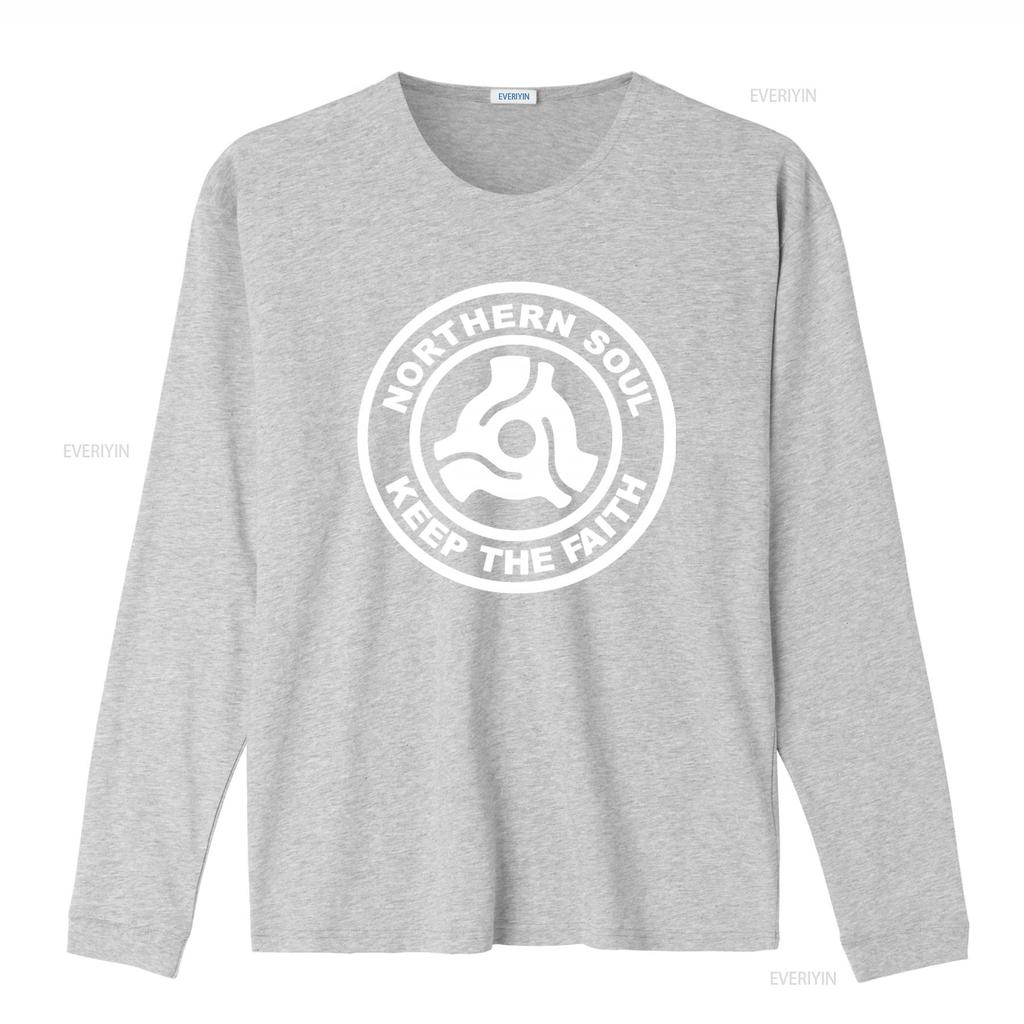 Northern Soul Keep The Faith Retro Disco Music T Shirt for Men Comfortable Cotton Loose Fit vintage Washed Soft Stylish