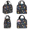 Solar System Space Planets Universe Insulated Lunch Bag for Women Office Cooler Thermal Food Box Tote Lunch Boxes Container