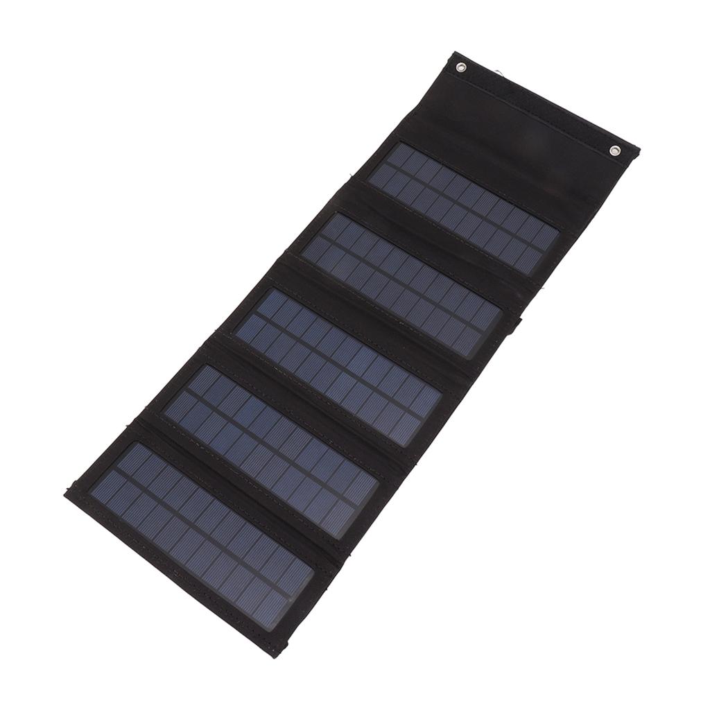 50W Portable Solar Panel Bag Monocrystalline Silicon 5 Folding Solar Panel Case for Outdoor