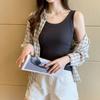 Slim Fit Svel Strap Vest Women's Korean Sle Inner Wear Commute Regular Length Pure Color Other 00% Spring Season