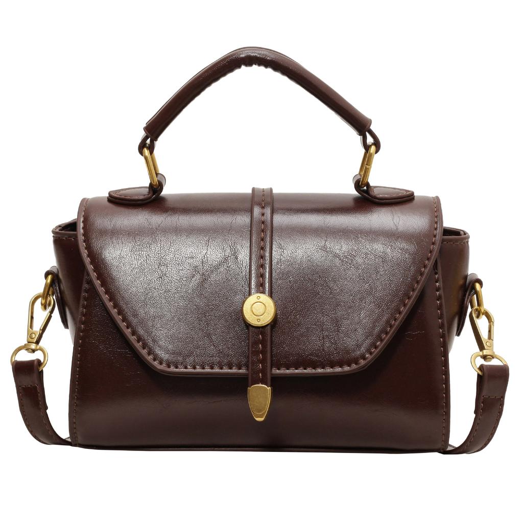 Women's Bag New Trend High Sense Fashion Shoulder Bag Retro Versatile Shoulder Messenger Bag Simple Casual Small Square Bag