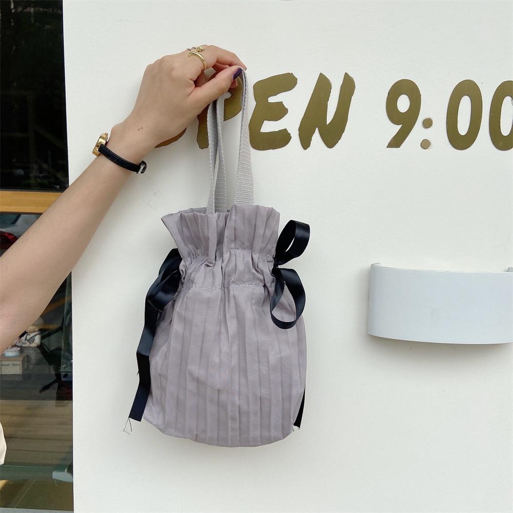 Fabric Soft Contemporary Tote Bag With Drawstring Closure Available In Stylish Colors Travel For