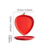 Nordic Creative Ceramic Tableware: Strawberry Design - Dinner, Soup, Steak, Dessert Plates & Two-Tier Serving Platter.