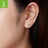 Small Fresh S925 Sterling Silver Three-Dimensional Bird Stud Earrings, Smart And Small Forest Wind Stud Earrings.