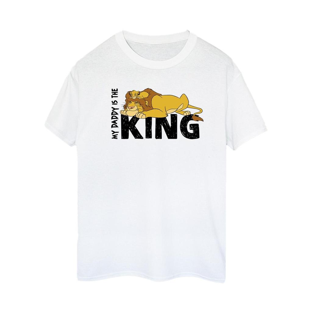 Disney Womens/Ladies The Lion King Daddy Is King Cotton Boyfriend T-Shirt