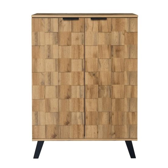 Storage Sideboard Sideboard, Modern Shoe Cabinet with 5 Compartments, Dimensions 80.5 X 35 109.5 Cm, Adjustable Shelves Wood