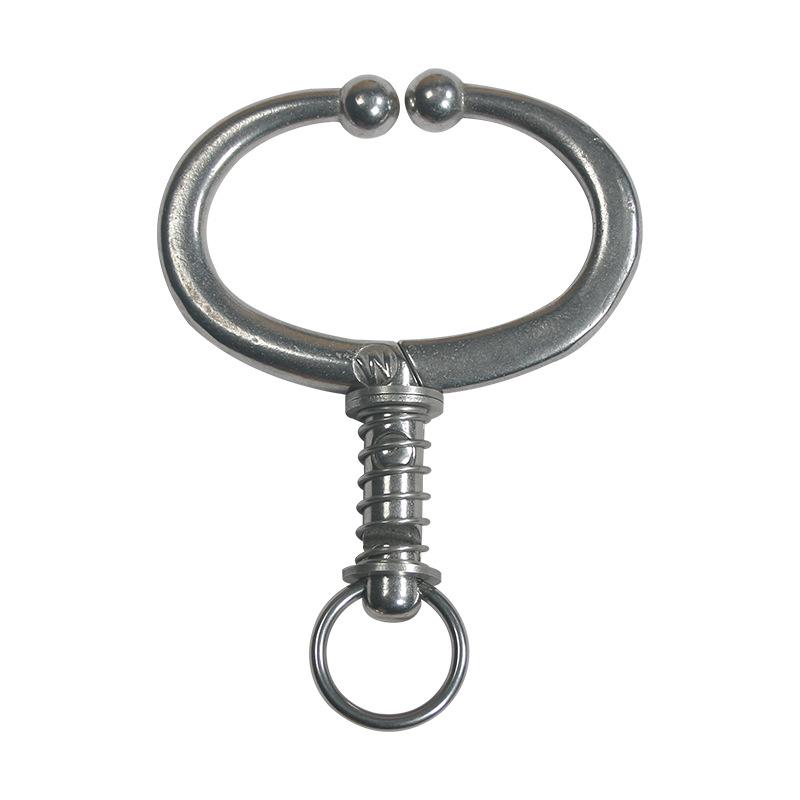 Stainless Steel Bull Nose Pliers for Cattle, Large Size, Punch-Free Spring Type Traction Tool
