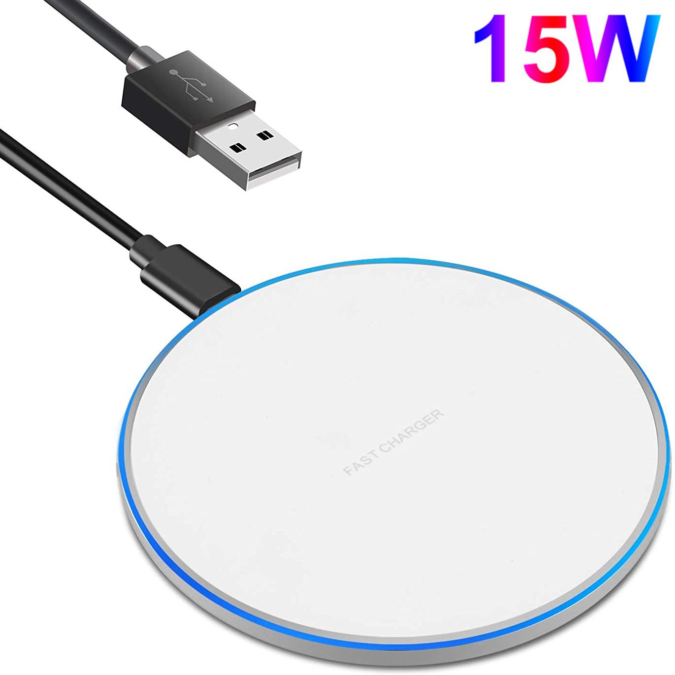 

Быстрое беспроводное зарядное устройство 30 Вт для Samsung S22 S21 Note 20 10 Type C, индукционная зарядная панель для Iphone 14 13 12 11 Pro Xs Xr X 8 15W белый