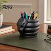Gelstift-Halter 3D-gedruckter Schlangenform-Halter, Kreativer Schreibtisch-Organizer für Stifte Buntstifte Stifte Cuttermesser, Dunkler Stil Schreibwaren Glatt