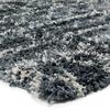Tapis à poils longs motifs ethniques bleu 133x190