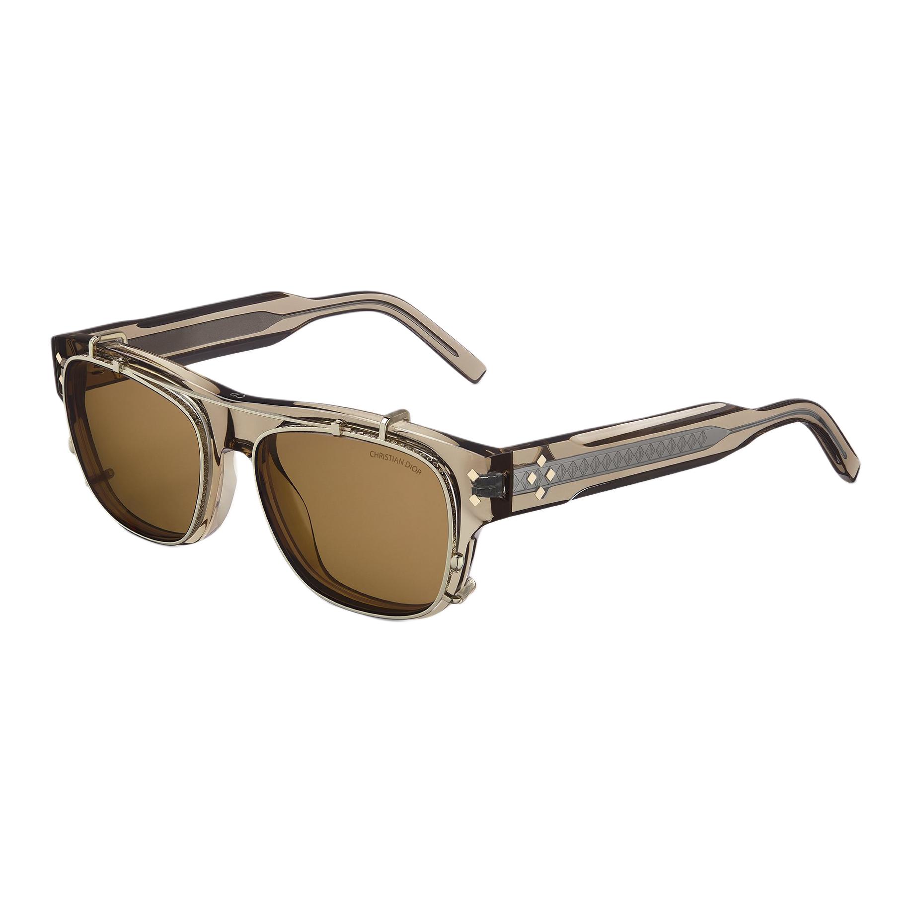 

Dior Full Frame Design Acetate Metal Square Sunglasses Unisex sunglasses Beige CDMS10FAB_64BB 53,Beige