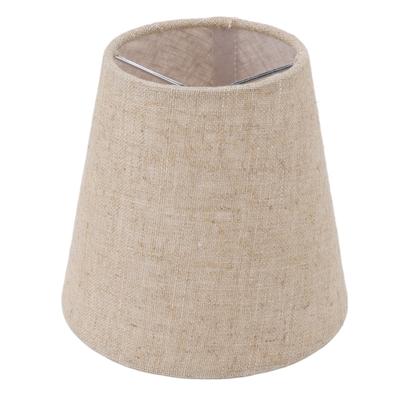 Small Lamp Shade Clip On Drum Linen Fabric Lampshade for Candle Bulbs Lighting Accessories Lamp Shade Lighting Accessories