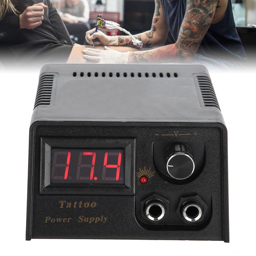 Professional Digital Tattoo Machine Power Supply LCD Tattoo Gun Power With Cable