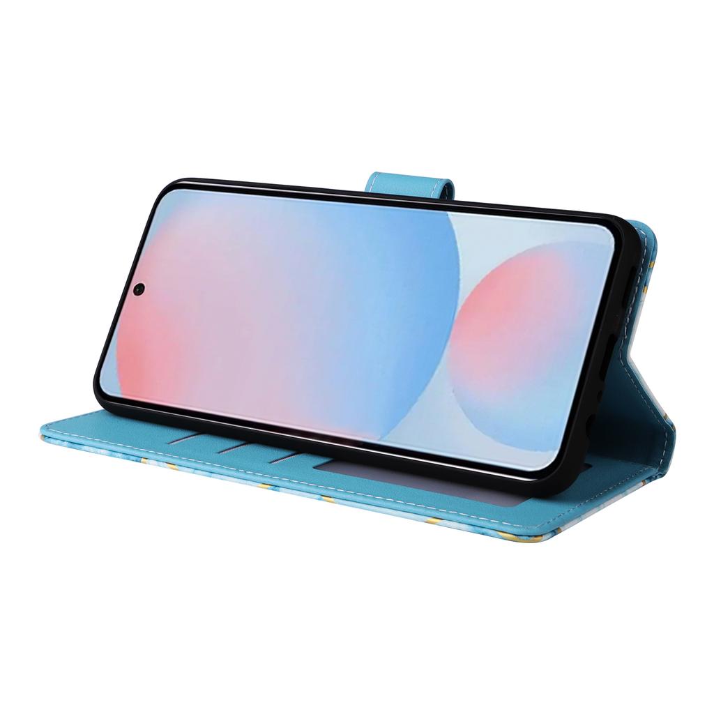 For Samsung Galaxy A36 5G Case Lacquered Marble Pattern Leather Phone Cover