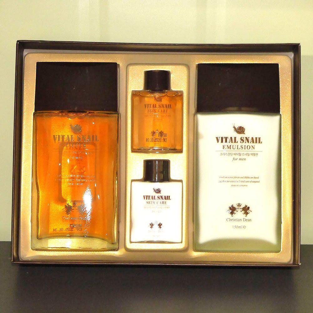 QBYFNISO Men s Skincare Snail Men s Basic 2-Piece Set