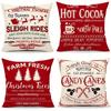 Christmas Decoration Pillowcase Zipper Opening and Closing Living Room Sofa Cushion Cover Room Home Decoration New Year Gift