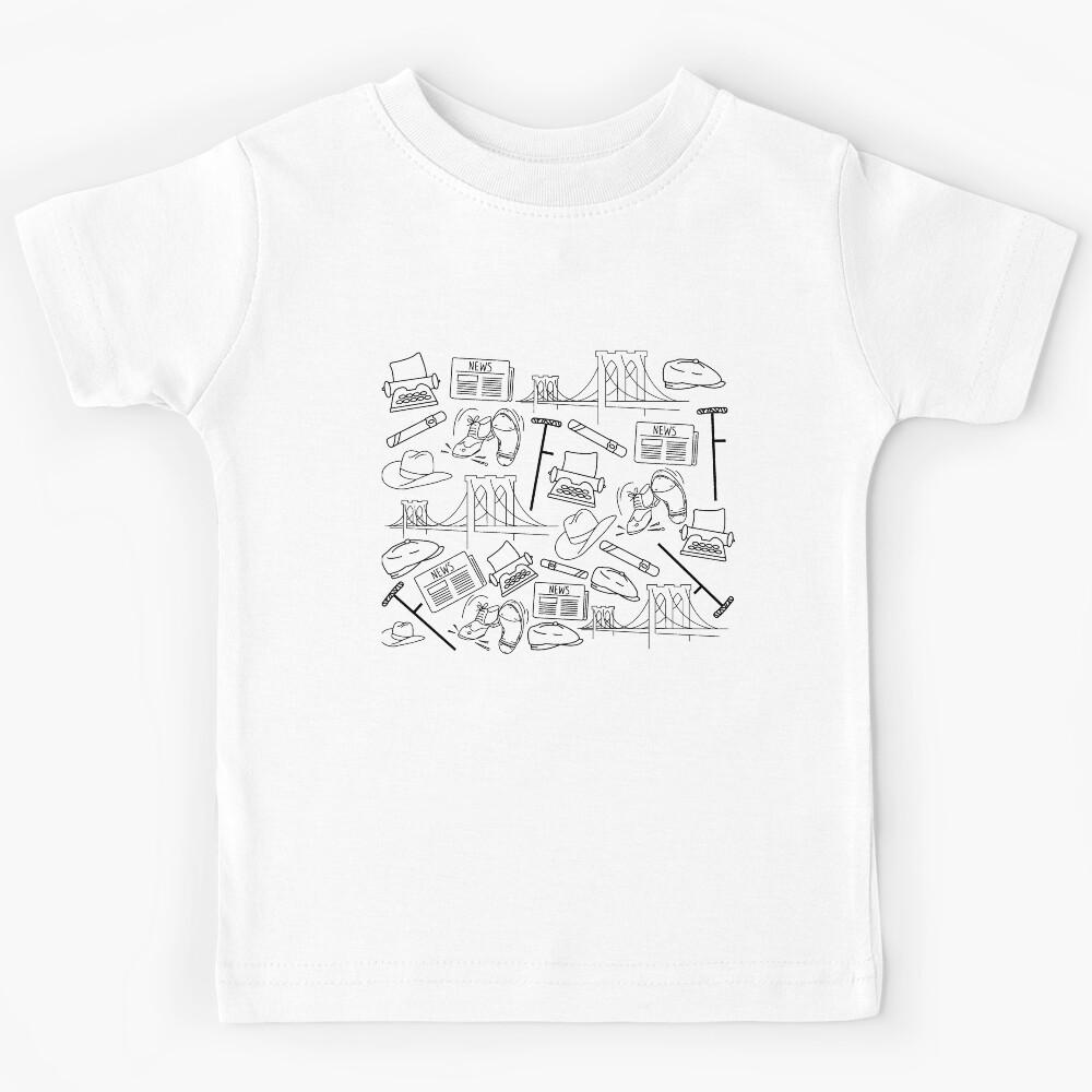 Newsies Doodles Collage Kids T-Shirt 170