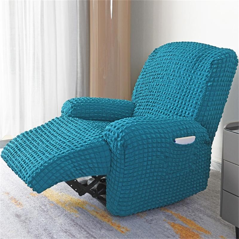 Elegant Elastic Bubble Grid Tub Single Armchair Cover with Armrests, Soft and Comfortable Single Seats Sofa Cover for Relaxation