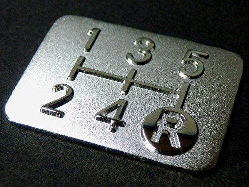 

Tuningfan SPP-A001 Plated Shift Pattern Plate for 5-Speed MT Cars срібний