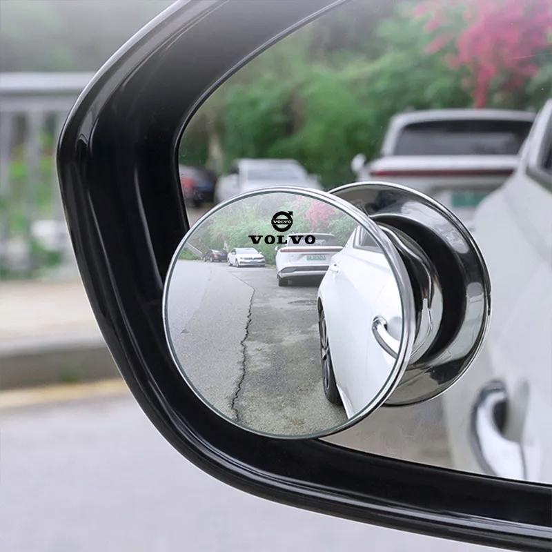 Car Rearview Mirror 360° Small Round Mirror Auto Accessories For Volvo XC90 V90 V60 XC60 V40 S80 S60 S90 C40 XC40 V70 XC70 C30