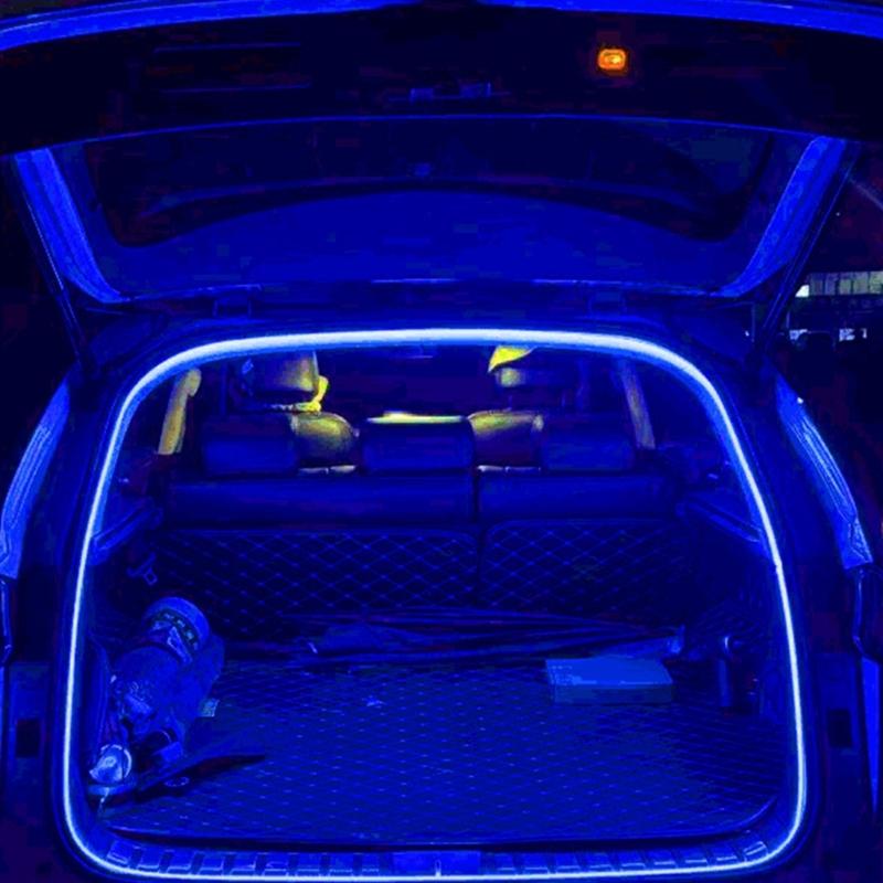 Seamlessly Car Trunk LED Light Strips Silicone Texture Quick Installation Easily Setup LED Cargo Light for Vehicle Trunk