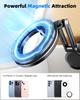Eary Portable Travel Magnetic Phone Holder Stand With 360° Rotatable Adjustable Mount For Airplane Desk Train Seat iPhone 16 15