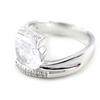 Silver Ring 'Scarlett' White
