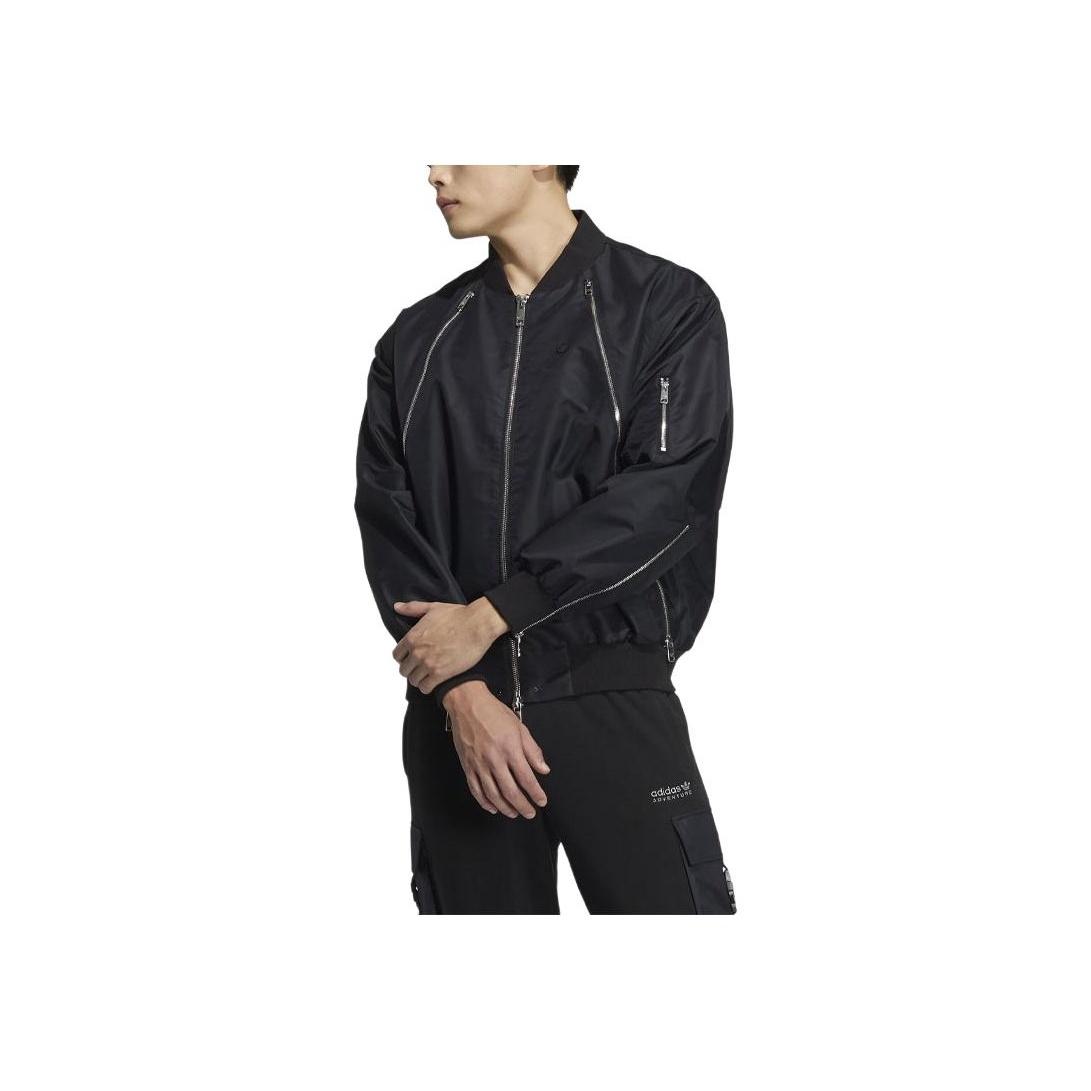 

Adidas Originals Trefoil Zipper Jacket Мужские спортивные куртки Черные HL6492 XS