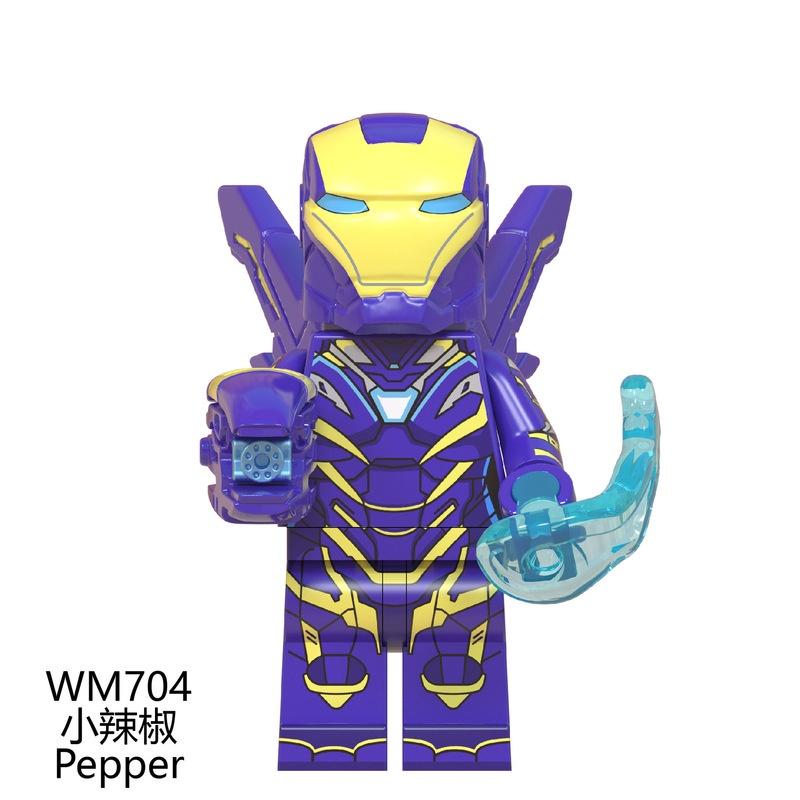 Marvel Avengers Superhero Thanos Thor Captain America Building Blocks Toys Minifigures