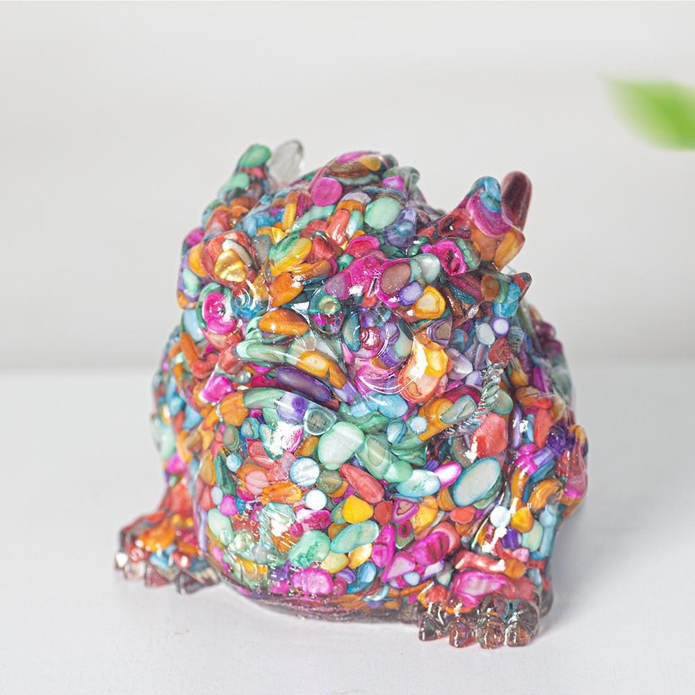 Crystal Frog Figurine With Waterdrop Resin For Rustic Living Room Decor Gift
