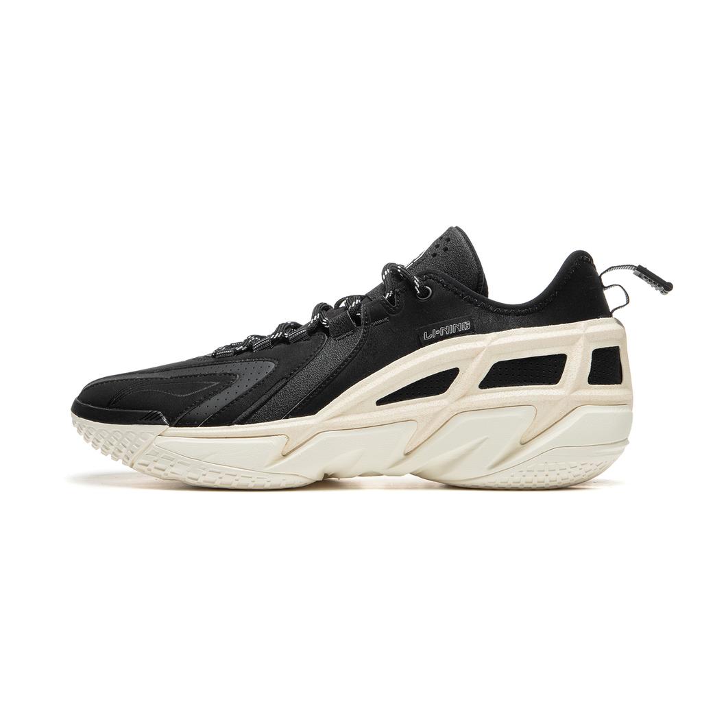 New LiNing Anti-Wool 4.5 Wear-Resistant Low-Top Basketball Shoes Men's Black White ABFU049-2