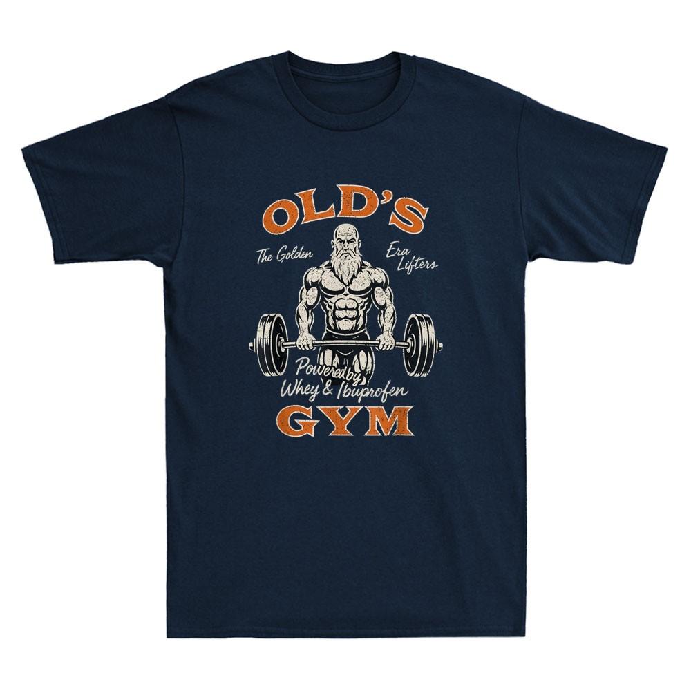 Olds Gym Funny Old Unisex Workout Parody Dad Grandpa Weightlifting Unisexs Tshirt