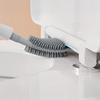 Toilettenbürste mit langem Griff Weicher Silikonbürstenkopf Vollständige Abdeckung Schnell trocknend Geruchsresistent Toilettenreiniger Badezimmerwerkzeug