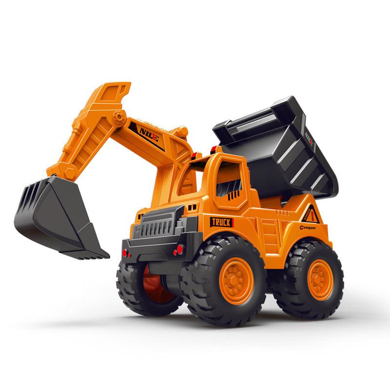 

Excavator Simulation Engineering Vehicle Children Inertia Toy Model Car помаранчевий