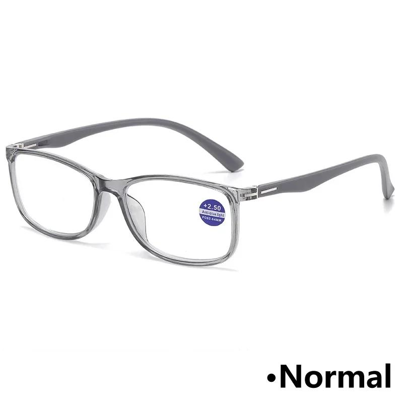Fashion Men Women'S Anti-Blue Reading Glasses Trendy Transparent Far Sight Eyeglasses Unisex Ultralight Presbyopia Prescriptions