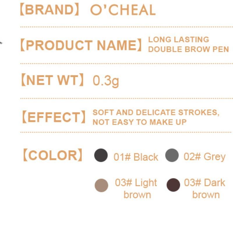 Lápis de sobrancelhas natural O'CHEAL com ponta triangular