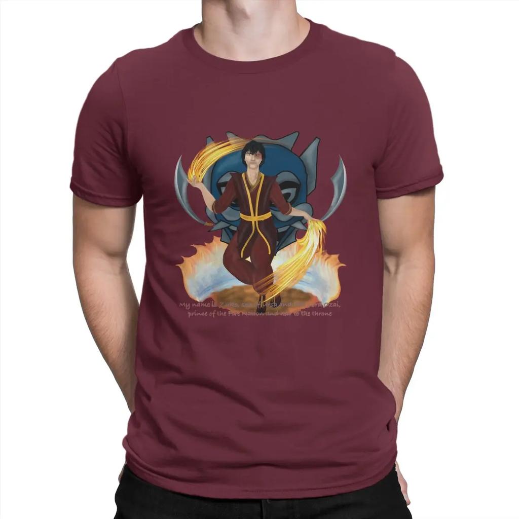 T-The Last Airbenders Pánské tričko Zuko Módní tričko Grafické Streetwear Nový trend