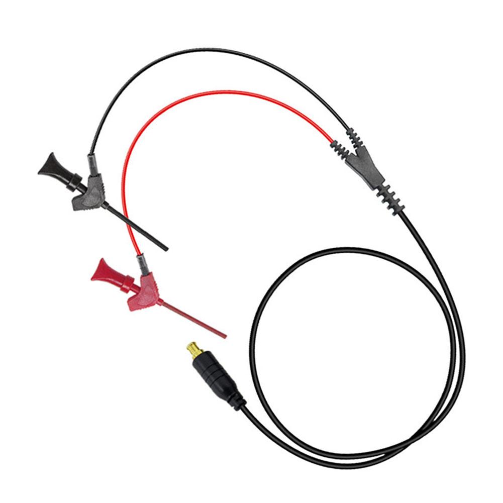 Excellent Contact Performance MCX Connector Oscilloscope Clip Black Red Oscilloscope Probe 1 1 Attenuation Ratio