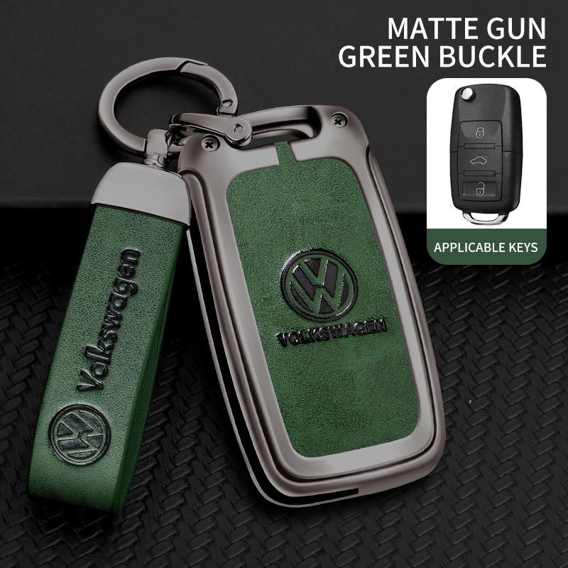 

For VOLKSWAGEN Car Zinc Alloy Key Case Cover Car KeyChain Metal Key Shell For Volkswagen VW Polo Tiguan Golf 4 5 Jetta Beetle Sc